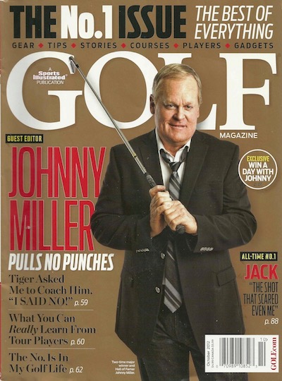 Golf Magazine, October 2012
Photo spread featuring Johnny Miller