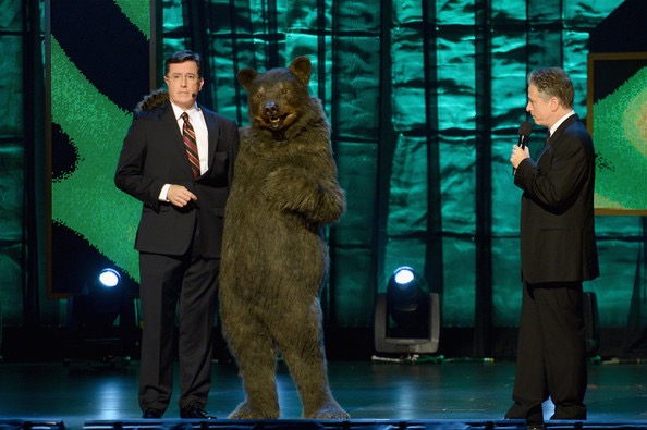 Stephen Colbert and Bear