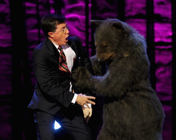 Stephen Colbert and Bear
